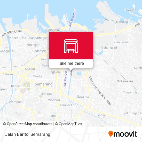 Jalan Barito map