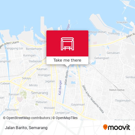 Jalan Barito map