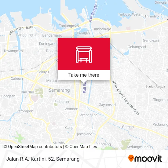 Jalan R.A. Kartini, 52 map
