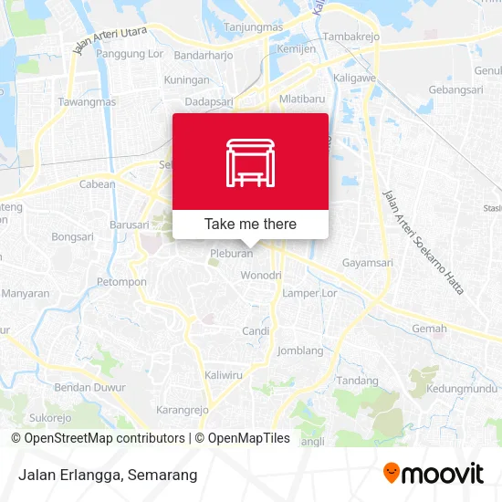 Jalan Erlangga map