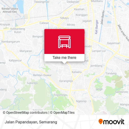 Jalan Papandayan map