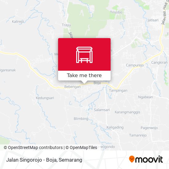 Jalan Singorojo - Boja map