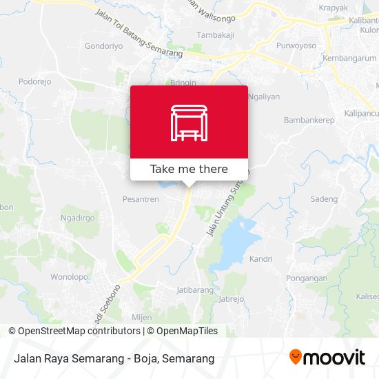 Jalan Raya Semarang - Boja map