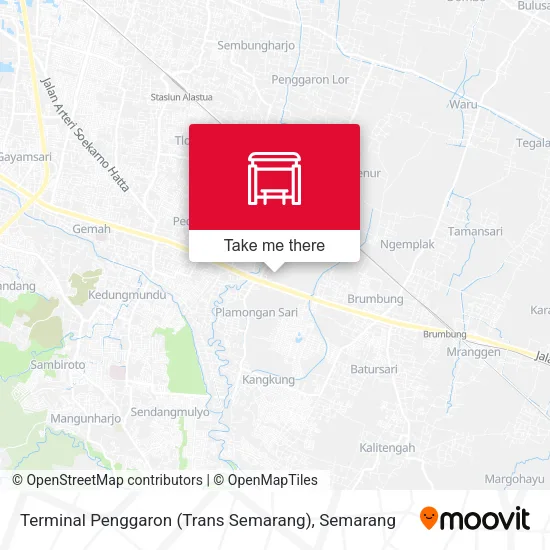 Terminal Penggaron (Trans Semarang) map