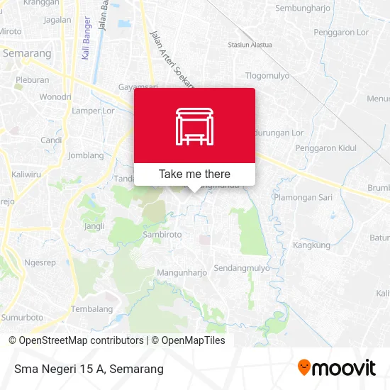 Sma Negeri 15 A map