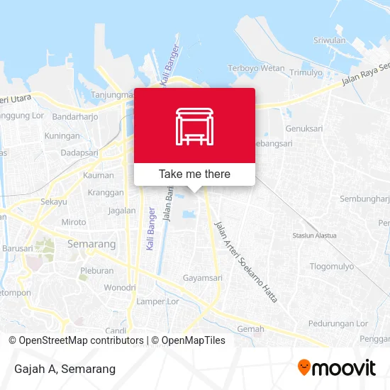 Gajah A map