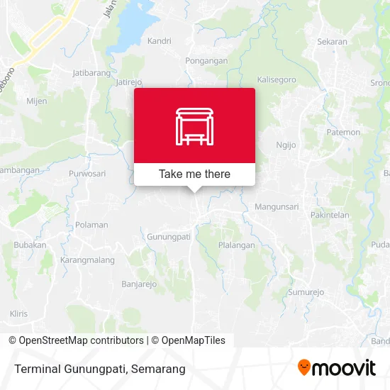 Terminal Gunungpati map