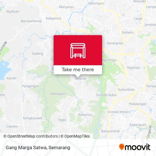 Gang Marga Satwa map