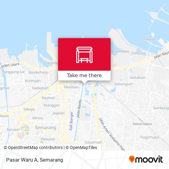 Pasar Waru A map