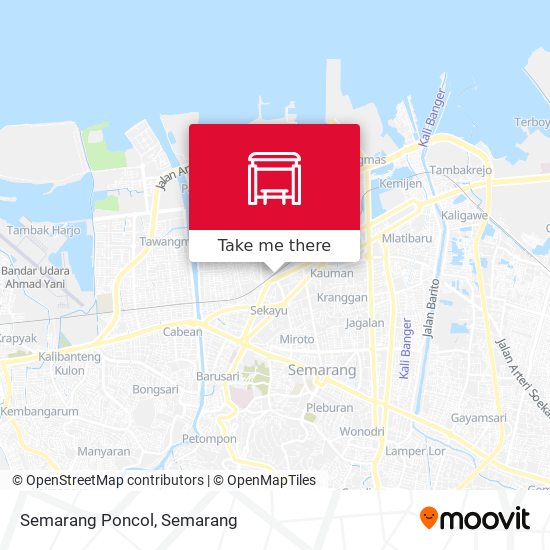 Semarang Poncol map