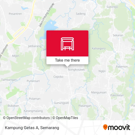 Kampung Getas A map