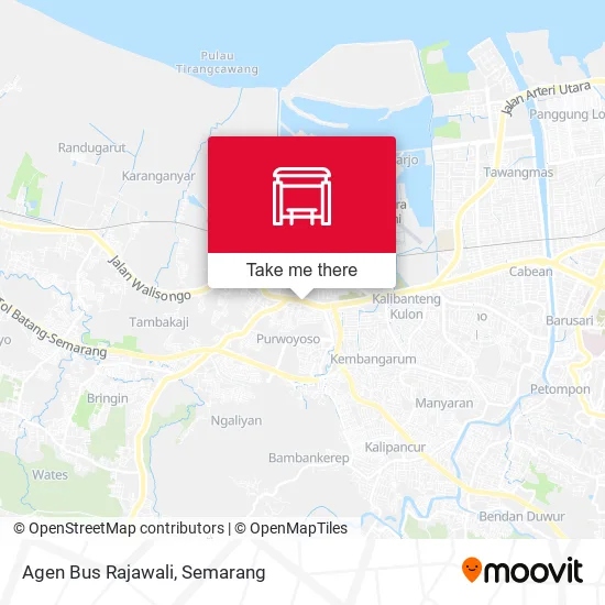 Agen Bus Rajawali map