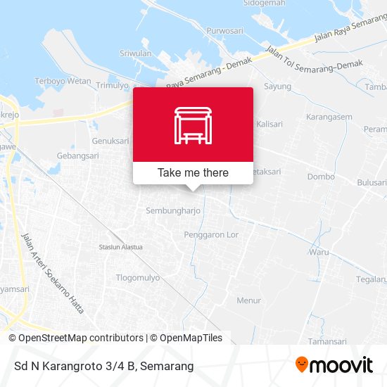 Sd N Karangroto 3/4 B map