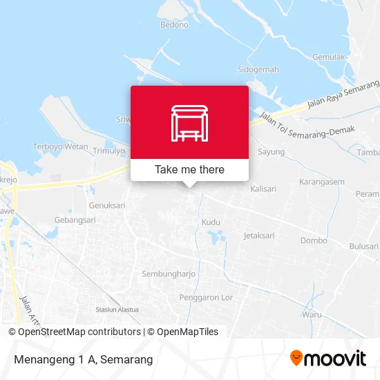 Menangeng 1 A map