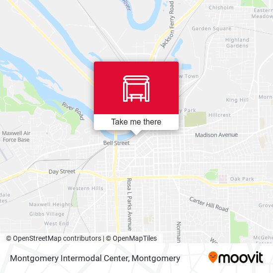 Montgomery Intermodal Center map