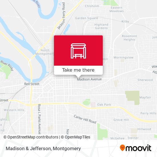 Madison & Jefferson map
