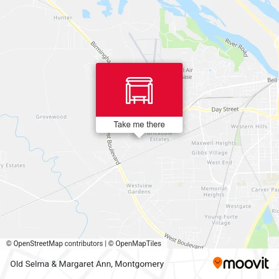 Old Selma & Margaret Ann map