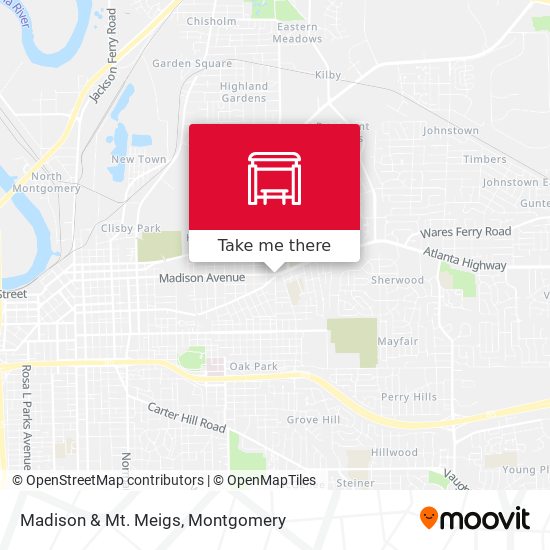 Mapa de Madison & Mt. Meigs