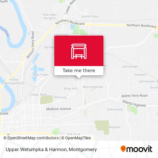 Upper Wetumpka & Harmon map