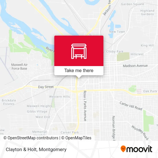 Clayton & Holt map