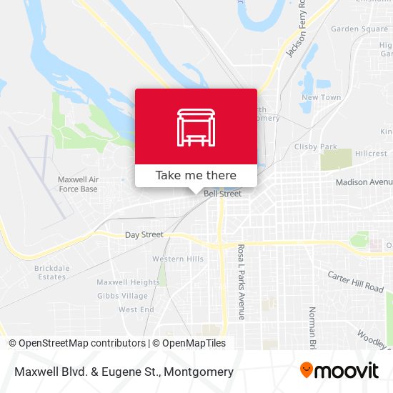 Maxwell Blvd. & Eugene St. map