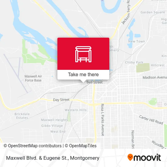 Maxwell Blvd. & Eugene St. map