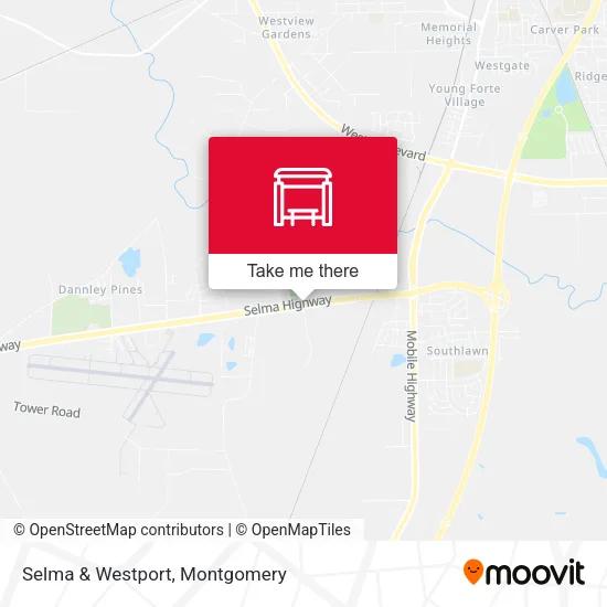 Selma & Westport map