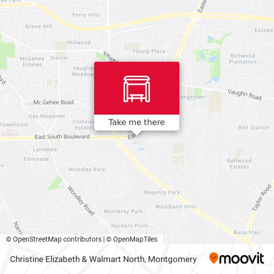 Christine Elizabeth & Walmart North map