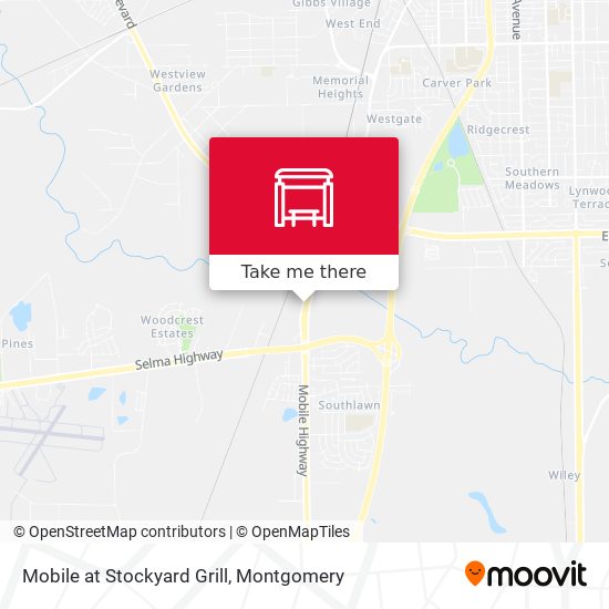 Mobile at Stockyard Grill map