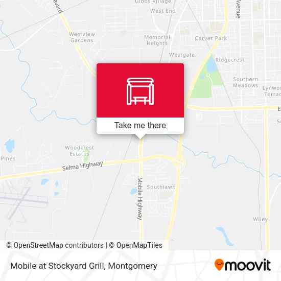 Mobile at Stockyard Grill map