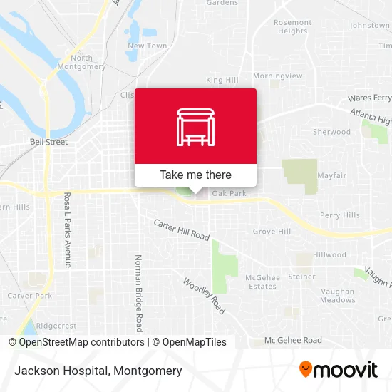 Jackson Hospital map