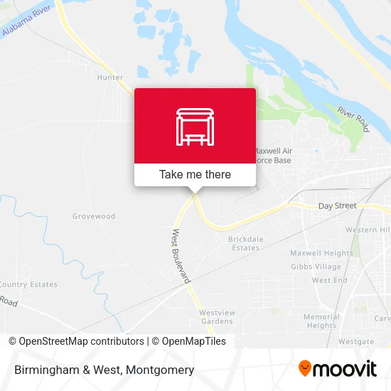 Birmingham & West map