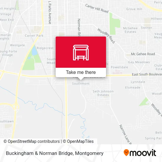 Buckingham & Norman Bridge map