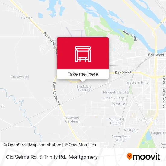 Mapa de Old Selma Rd. & Trinity Rd.