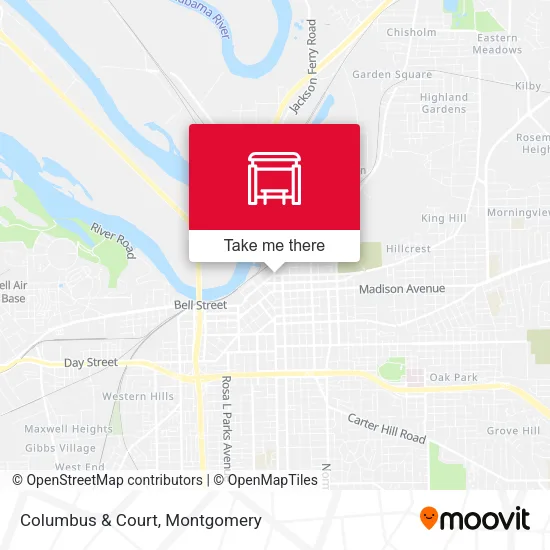 Columbus & Court map