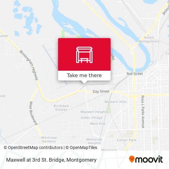 Maxwell at 3rd St. Bridge map
