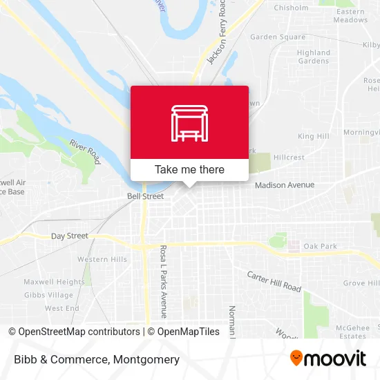 Mapa de Bibb & Commerce