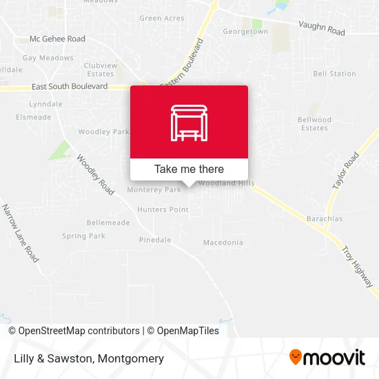 Lilly & Sawston map
