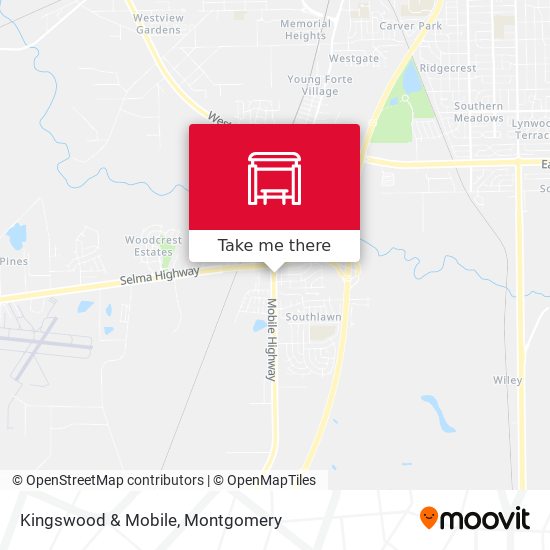 Kingswood & Mobile map