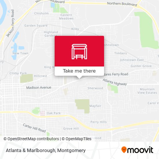 Mapa de Atlanta & Marlborough