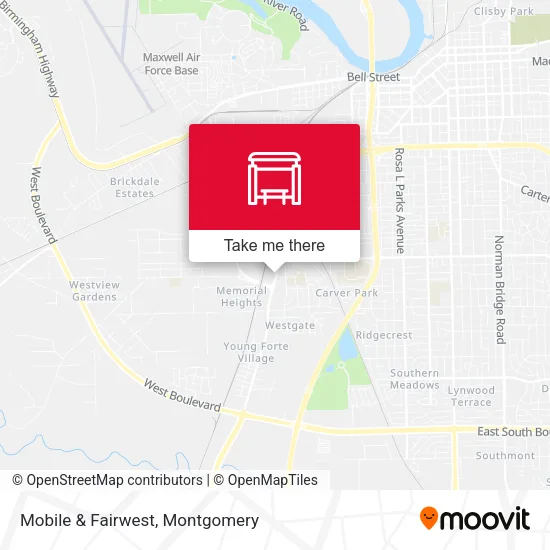 Mobile & Fairwest map