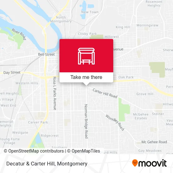 Decatur & Carter Hill map