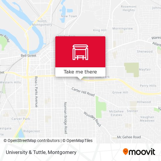 University & Tuttle map