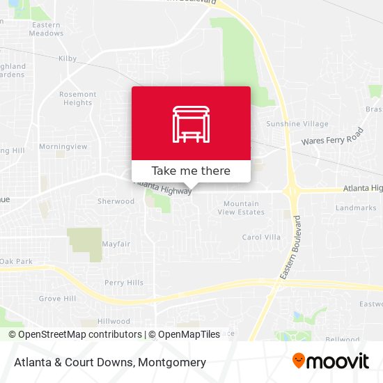 Atlanta & Court Downs map