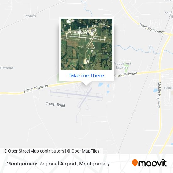 Montgomery Regional Airport map