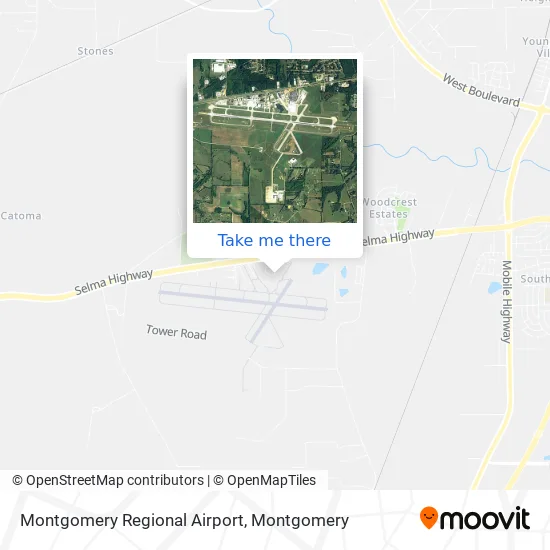 Montgomery Regional Airport map