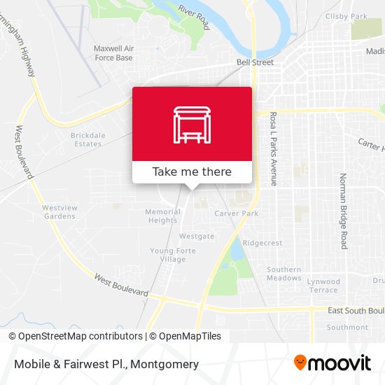 Mobile & Fairwest Pl. map