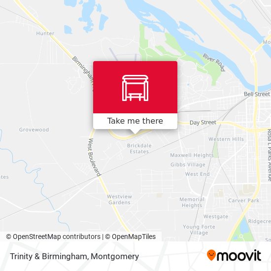 Trinity & Birmingham map