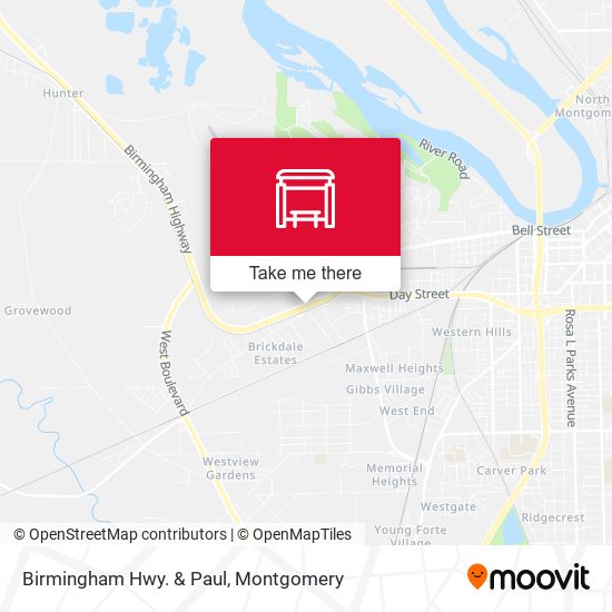 Birmingham Hwy. & Paul map