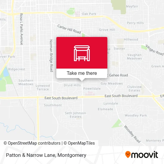 Mapa de Patton & Narrow Lane